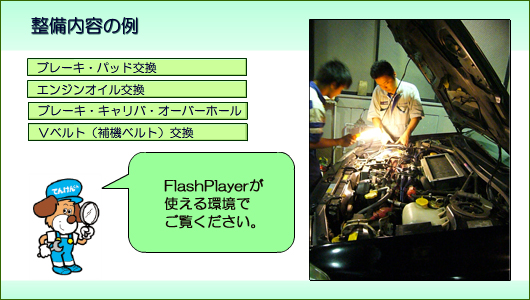 整備内容の例